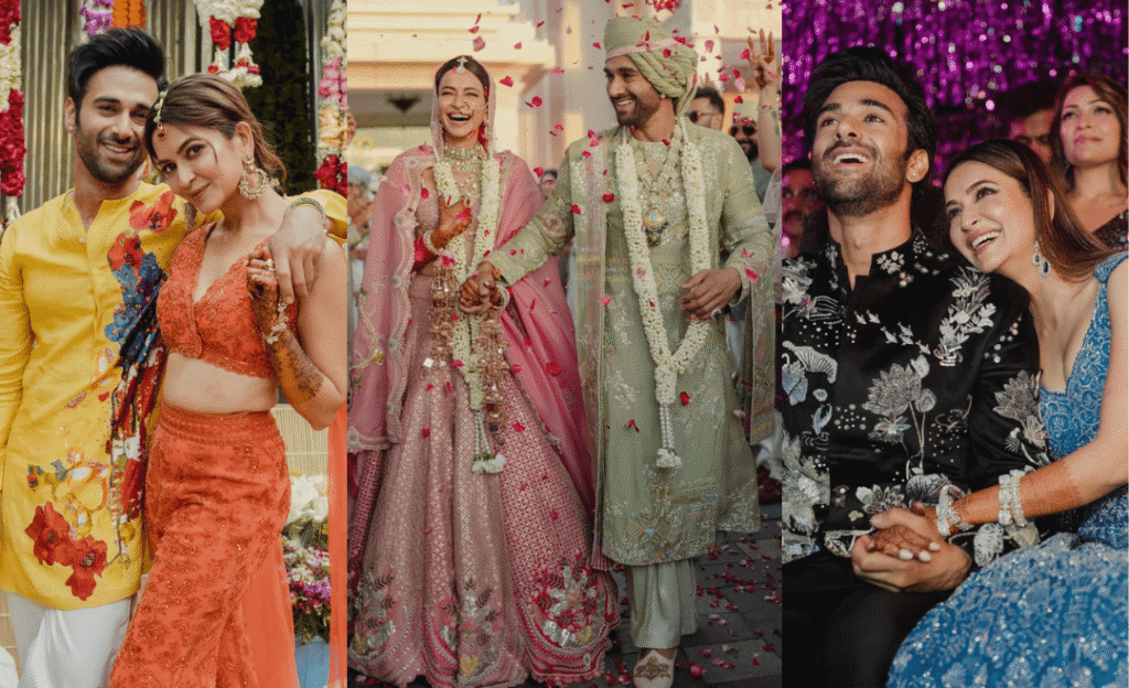 Kriti Kharbanda and Pulkit Samrat Wedding Looks