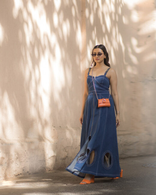 Aashi Adani - Denim Dress - Lakme Fashion Week 2024