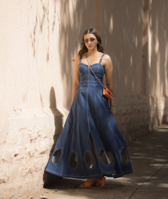 Aashi Adani - Denim Dress - Lakme Fashion Week 2024