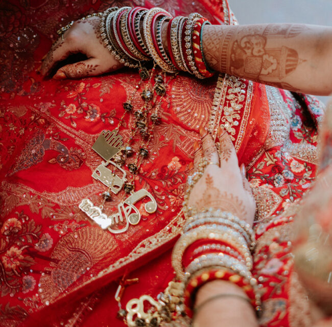 Customised Kaleeras for the Wedding Pheras