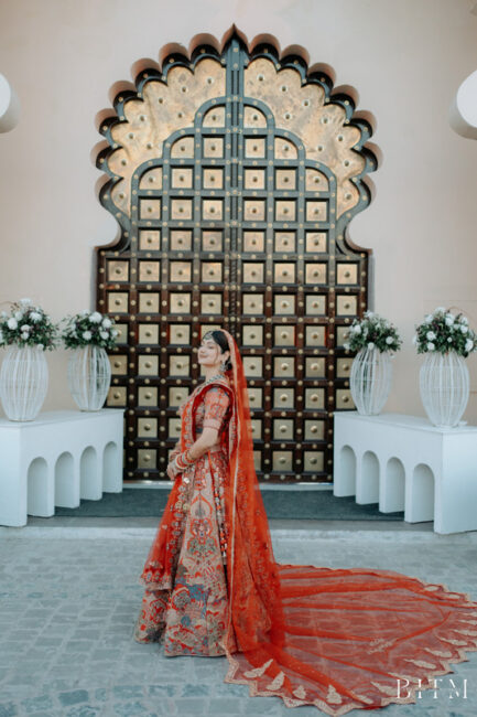 Customised Veil and Kaleeras for the Wedding Pheras