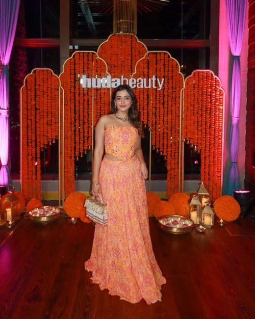 Influencer Aashi Adani at a Huda Beauty Party